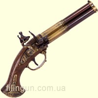 Макет обертового 3-ствольного кремнієвого пістолета France XVIII ст. Denix 5309