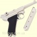 Макет пистолета Parabellum Luger (Люгер) P-08 Nickel Germany 1908 Denix 8143
