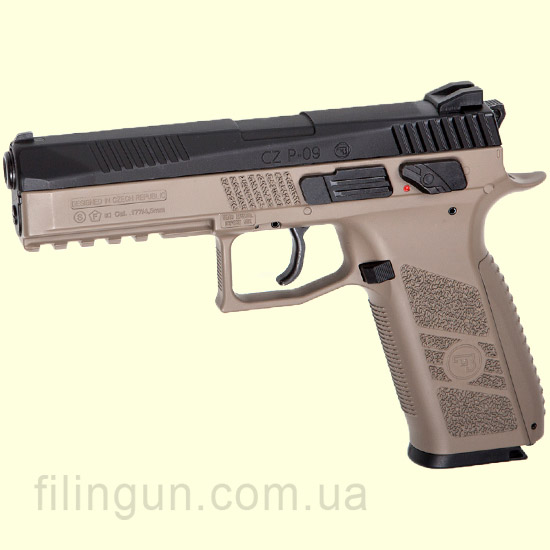 Пистолет пневматический ASG CZ P-09 Pellet DT-FDE Blowback