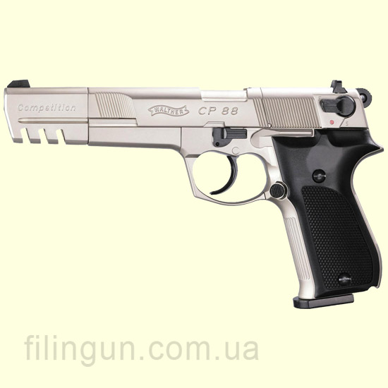 Пневматический пистолет Walther CP88 Competition Nickel