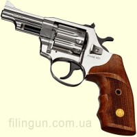 Револьвер под патрон Флобера Alfa мод 431 3" рукоять №2 (никель, дерево)
