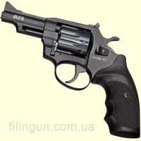 Револьвер под патрон Флобера Alfa мод 431 3" рукоять №7 (вороненый, пластик)