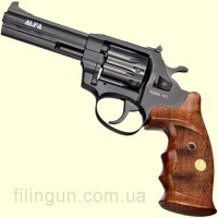 Револьвер под патрон Флобера Alfa мод 441 4" рукоять №9 (вороненый, дерево)