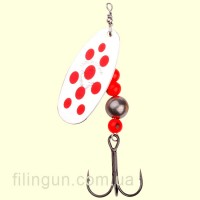 Блесна вертушка Savage Gear Caviar Spinner #4 18g 04-Fluo Orange & Silver