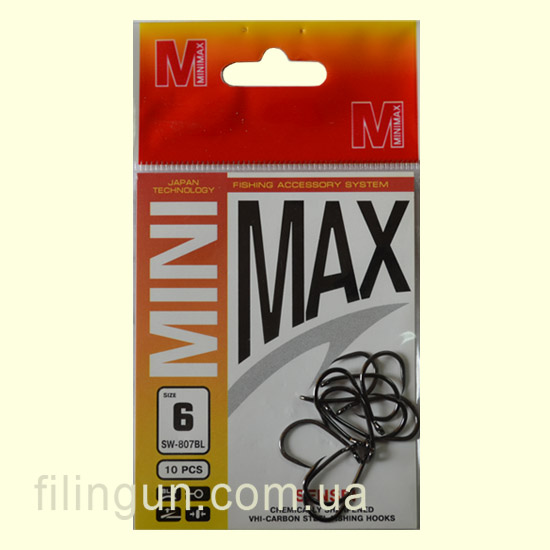 Крючки Mini Max Hook Sensei SW-807BL №6