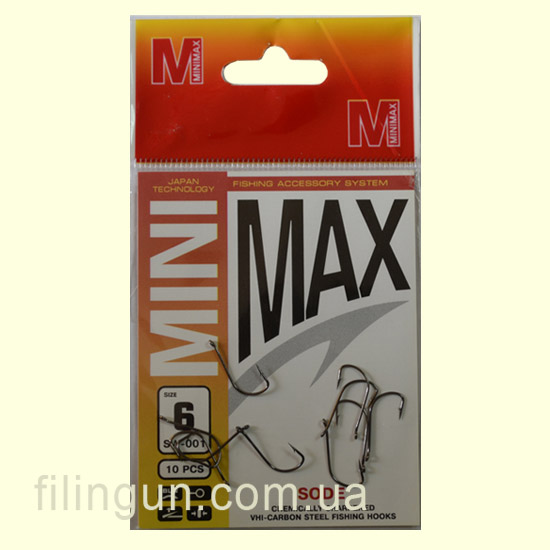 Крючки Mini Max Hook Sode SW-001 №6