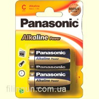 Батарейка Panasonic Alkaline Power C BLI 2