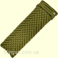 Каремат надувной Skif Outdoor Bachelor Ultralight 190х55х5 см Olive