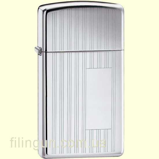 Зажигалка Zippo 1615 Slim Ribbon High Polish Chrome