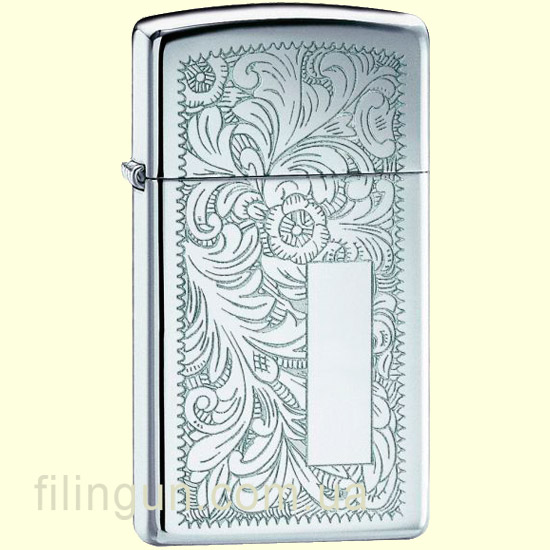 Зажигалка Zippo 1652 Slim Chrome Venetian