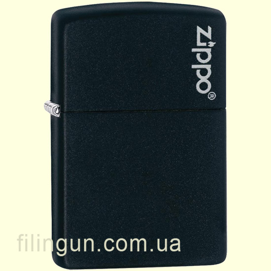 Зажигалка Zippo 218ZL Classic Black Matte с Zippo Logo