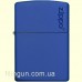 Зажигалка Zippo 229ZL Classic Royal Blue Matte Zippo Logo