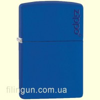 Зажигалка Zippo 229ZL Classic Royal Blue Matte Zippo Logo