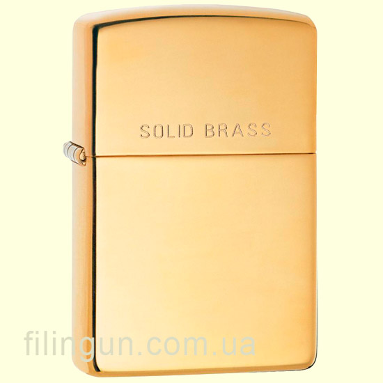 Зажигалка Zippo 254 High Polish Solid Brass
