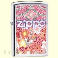 Запальничка Zippo 28851 Boho 4 Flowers Patterns