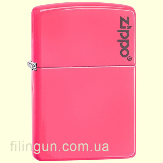 Запальничка Zippo 28886ZL Neon Pink Zippo Logo