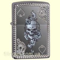 Запальничка Zippo 29666 Armor Spade & Skull Design