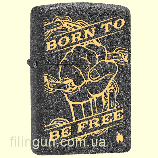 Зажигалка Zippo 29687 Fist Chain Born Free Design