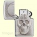 Зажигалка Zippo 29818 Skull with Brain Surprise Brushed Chrome