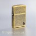 Зажигалка Zippo 46400 Armor Antique Brass Flame Design