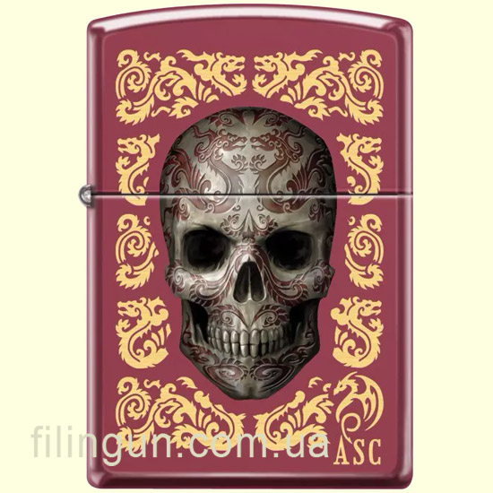 Зажигалка Zippo 46403 Anne Stokes Collection Skull Design