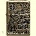 Зажигалка Zippo 49001 Antique Brass Armor Ouija Board Design