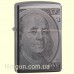 Зажигалка Zippo 49025 Currency Design Black Ice
