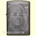 Зажигалка Zippo 49025 Currency Design Black Ice