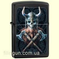 Зажигалка Zippo 49106 ANNE STOKES Viking Skull