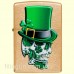 Зажигалка Zippo 49121 Irish Skull Design Gold Dust