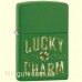 Зажигалка Zippo 49138 Lucky Charm Design Moss Green Matte