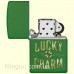 Зажигалка Zippo 49138 Lucky Charm Design Moss Green Matte