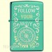 Зажигалка Zippo 49161 Follow Your Way Design High Polish Green
