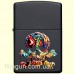 Зажигалка Zippo 49187 Skull Design Black Matte