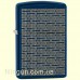 Зажигалка Zippo 49232 Deco Line Design Navy Matte