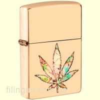 Запальничка Zippo 49240 Pot Leaf Fusion Design