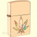 Зажигалка Zippo 49240 Pot Leaf Fusion Design High Polish Brass