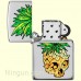 Зажигалка Zippo 49241 Leaf Skull Pineapple Design High Polish Chrome