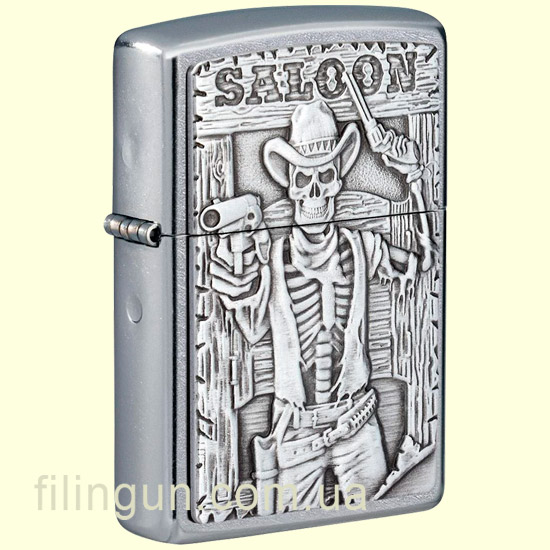 Зажигалка Zippo 49298 Saloon Skull Emblem Design