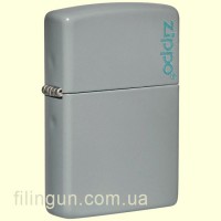 Зажигалка Zippo 49452ZL Classic Flat Grey Zippo Logo