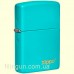 Зажигалка Zippo 49454ZL Classic Flat Turquoise Zippo Logo