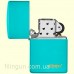 Зажигалка Zippo 49454ZL Classic Flat Turquoise Zippo Logo