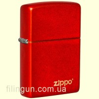 Зажигалка Zippo 49475ZL Classic Metallic Red Zippo Logo