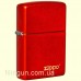 Зажигалка Zippo 49475ZL Classic Metallic Red Zippo Logo
