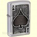 Зажигалка Zippo 49637 Ace Of Spades Emblem Brushed Chrome