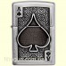 Зажигалка Zippo 49637 Ace Of Spades Emblem Brushed Chrome
