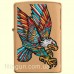Зажигалка Zippo 49667 Tattoo Eagle Design Brushed Brass