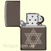 Зажигалка Zippo 49685 Star of David Design Black Ice