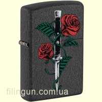 Зажигалка Zippo 49778 Rose Dagger Tattoo Design