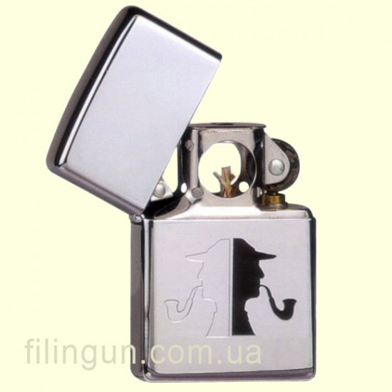 Зажигалка Zippo 210.001 Sherlock Holmes Pipeman